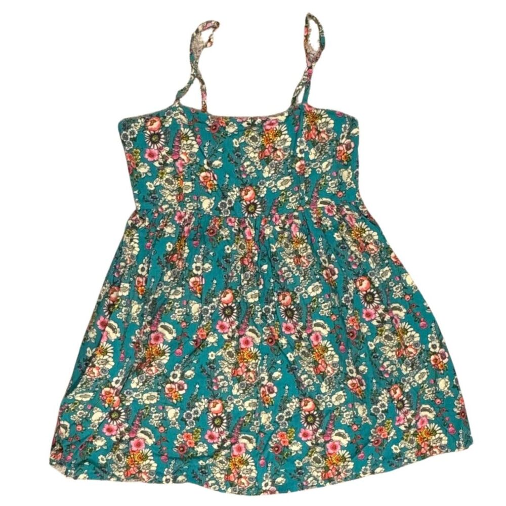 Natural Life Bailey Mini Dress - Green Floral, L